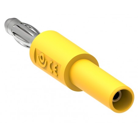 Electro PJP Ada1056 yellow adapter from Ø4mm plug to Ø2mm socket